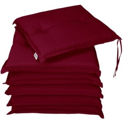 Deuba Boston červená 43 x 39 x 5 cm 6 x poduška – Zboží Dáma