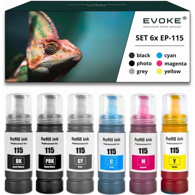 Inkoust EVOKE 115 CMY BK PB GY - kompatiiblní – Zboží Mobilmania