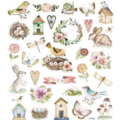 DP Craft Samolepky jarní čas 31 ks – Zboží Dáma