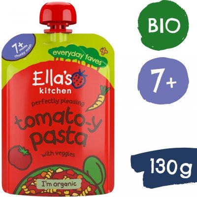 Ella's Kitchen BIO Rajčatové těstoviny se zeleninou 130 g – Zboží Mobilmania