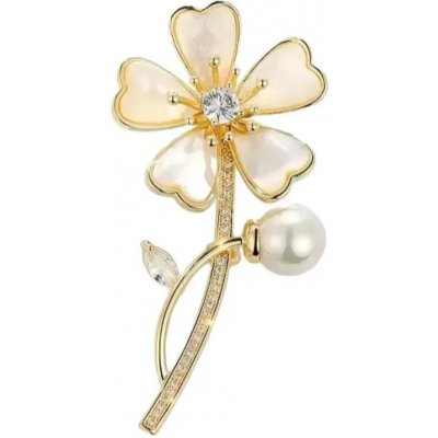 Amparo Miranda Brož Gold Flower AM304 – Sleviste.cz