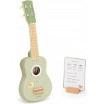 VIGA POLARB DŘEVĚNÁ KYTARA ZELENÁ UKULELE AKUSTICKÉ NOTY VÝUKA HRY – Zboží Dáma