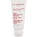 Clarins víceúčelová ochranná emulze SPF50 UV Plus Anti-pollution (Multi Protection Moisturizing Screen) Translucent 30 ml – Sleviste.cz