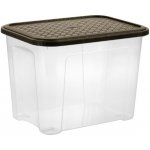 Tontarelli Box ARIANNA 18 l s víkem ,transparent/hnědá 8034179A31 – Hledejceny.cz