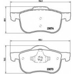 Sada brzdových destiček BREMBO P86016 – VOLVO | Zboží Auto