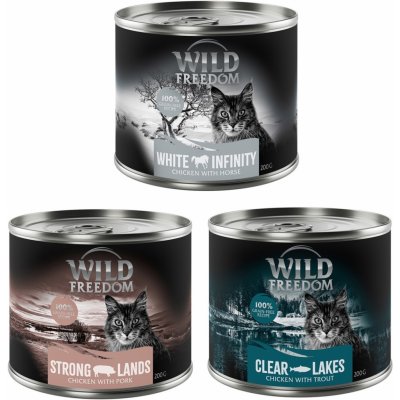 Wild Freedom Adult bez obilovin Mix: White Infintiy Clear Lakes Strong Lands 6 x 0,2 kg
