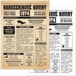 Narozeninové noviny 1974 - jednostranné – Hledejceny.cz