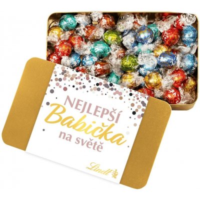 Lindt Lindor v plechovce Nejlepší Babička na světě 0,7 kg – Zboží Mobilmania