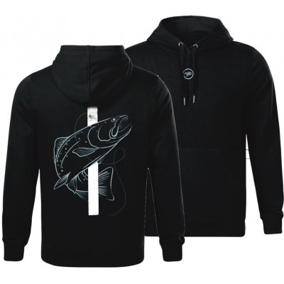 Giants Fishing mikina pánská Pstruh černá – Zboží Mobilmania