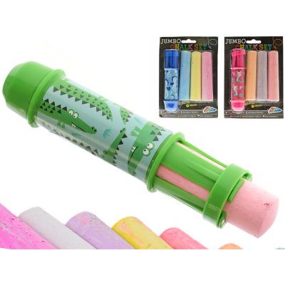 Grafix Křídy barevné velké 3 ks s držákem na křídu – Zboží Dáma