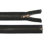 Kovový zip no.5 rozepínací 75cm černý (staroměděné zoubky) RVMAM6 – Hledejceny.cz