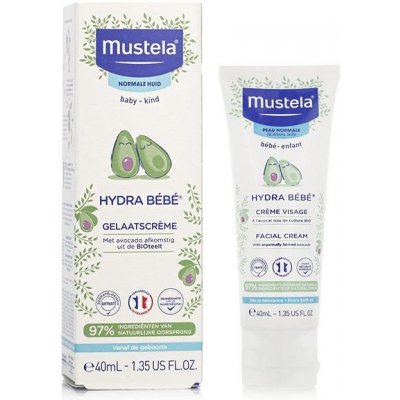 Mustela Hydra Bébé® Facial Cream dětský hydratační pleťový krém pro děti od narození 40 ml – Zboží Dáma