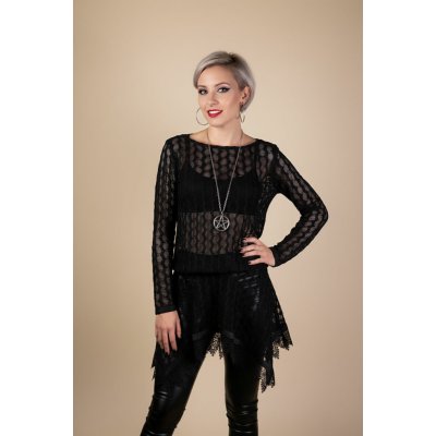 Tunika Twinge černá s krajkou – Hledejceny.cz