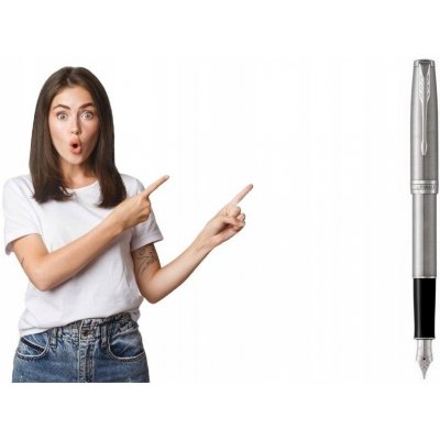 Parker 1502/5131509 Royal Sonnet Stainless Steel CT plnicí pero – Zboží Živě