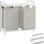 Vasagle 2x 46 L BLH201W01 bílo-šedý – Sleviste.cz