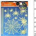 Anděl 10047 samolepící dekorace pavouci svítící ve tmě 38x30cm – Hledejceny.cz