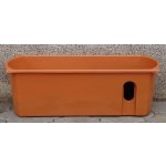 Nohel Garden Truhlík samozavlažovací FLORA s knoty plastový terakota 50 cm – Sleviste.cz