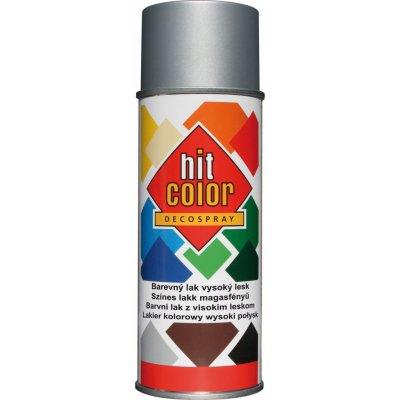 hitcolor Barva lesklá 400 ml RAL 9006 bílý hliník