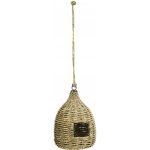 Madam Stoltz Závěsná ptačí budka Seagrass přírodní barva proutí – Hledejceny.cz