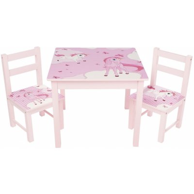 LIVARNOLIVING dětský stůl s židlemi světle růžové od 1 249 Kč - Heureka.cz