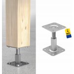 Domax PR 100/130 Stavitelná patka sloupku 100x130x100-150 mm M20 – Zboží Mobilmania