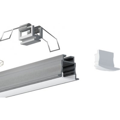 SJ-Tec Hliníkový profil matný stříbrný SJ-ALP2520 1 m – Zboží Dáma