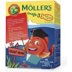 Mollers Omega 3 Želé Rybičky malinová příchuť 45 tablet – Zboží Mobilmania