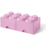 LEGO® 40061738 Room Copenhagen Brick Drawer 8 25 x 50 x 18 cm světle růžová s šuplíkem – Zboží Mobilmania