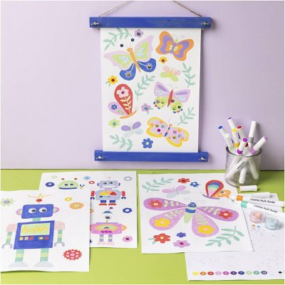 Creativ Company Kreativní sada Craft Kit Colouring Butterfly & Robot – Hledejceny.cz