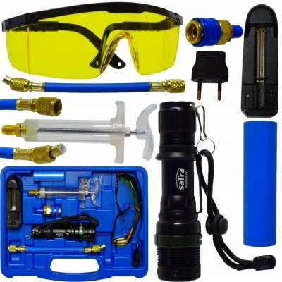 SATRA S-AC6UV Tester s UV lampou pro detekci netěsností klimatizace R134a | Zboží Auto