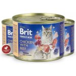 Brit Premium by Nature Cat Chicken with Beef 200 g – Hledejceny.cz