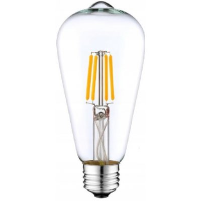 Berge Dekorativní LED žárovka E27 6W ST64 teplá bílá 24087