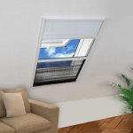 Greatstore Plisovaná okenní síť proti hmyzu se zástěnou hliník 80 x 120 cm – Sleviste.cz