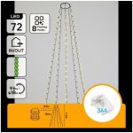 Aigostar B.V. Aigostar - LED Venkovní vánoční řetěz 72xLED/8 funkcí 3xAA 1,2m IP44 teplá bílá B103033X4 – Hledejceny.cz