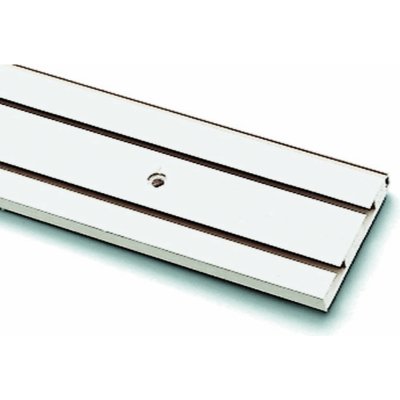 GARDINIA Záclonová kolejnička GE2 plastová s MDF jádrem, bílá, 77 mm x 150 cm – Zboží Mobilmania