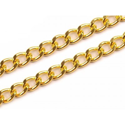 Řetízek na kabelku délka 120 cm žluté zlato – Zboží Mobilmania