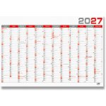 Nástěnný roční B1 964 x 670 mm červený 2027 – Zboží Mobilmania