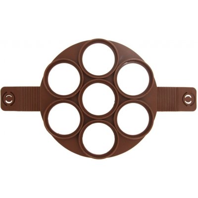 Forma silikon lívanec/vol.oko 7 sekcí hnědá – Zboží Dáma