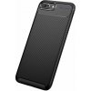 Pouzdro a kryt na mobilní telefon Apple Coolcase Carbon Fiber Apple iPhone 7 / 8 / SE 2020 / SE 2022 Černé