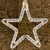 Vánoční osvětlení DecoLED LED s motivem hvězdy, pr. 40cm, teplá bílá