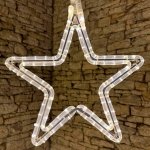 DecoLED LED s motivem hvězdy, průměr 40 cm, teplá bílá barva – Hledejceny.cz