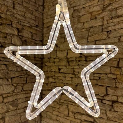 DecoLED LED s motivem hvězdy, průměr 40 cm, teplá bílá barva – Hledejceny.cz