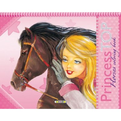 Princess TOP Horses coloring book Kniha – Zboží Mobilmania