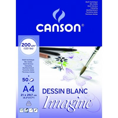Canson Imagine skicák lepený 50 listů 200g A4 – Zboží Mobilmania