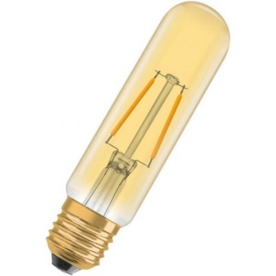 Osram LED žárovka Vintage 1906 E27 2,5W 20W teplá bílá 2000K Retro Filament Gold Tubular – Zboží Mobilmania