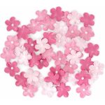 Galeria Papieru Papírové květiny s perletí - pomněnka, mix růžových odstínů, 50 ks – Zboží Dáma