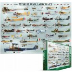 EuroGraphics Letadla 1. světové války World War I Aircrafts 1000 dílků – Zboží Dáma