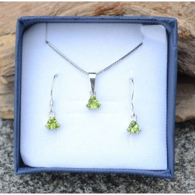 Drakkaria TRIANGULAR set šperků peridot P4045 – Zbozi.Blesk.cz