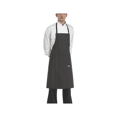 Egochef zástěra ke krku široké bílé pásy E-6103113C – Hledejceny.cz
