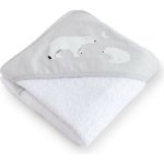 Bonjourbébé dětská osuška s kapucí 100x100cm Polaris Grey – Zboží Dáma